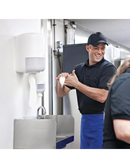 Distributeur blanc pour bobine à dévidage central Tork