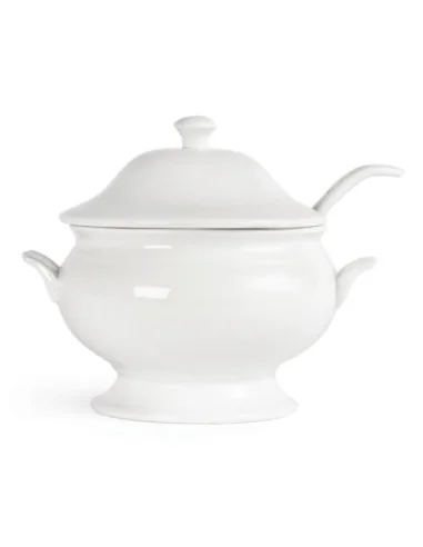 Soupière et louche Olympia Whiteware 2,5L