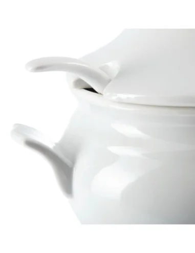 Soupière et louche Olympia Whiteware 2,5L