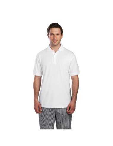 Polo mixte blanc L