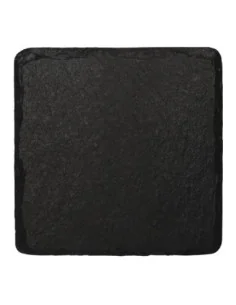 Plat de présentation en ardoise naturelle Olympia 130x130mm (Lot de 4)