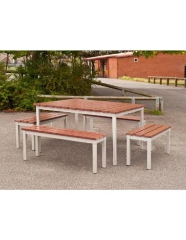 Banc extérieur imitation bois de noyer Enviro 1050mm