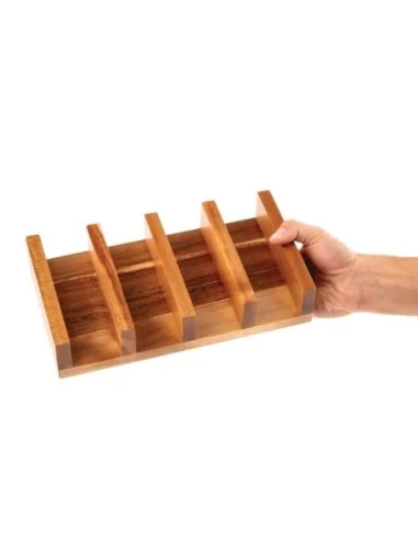 Présentoir à sandwichs en acacia Olympia